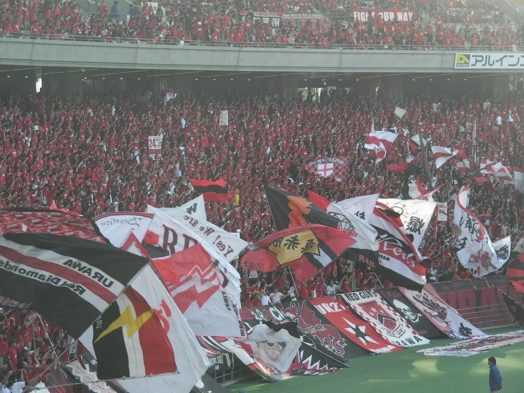 浦和レッズサポーターたち　2009年Ｊリーグ第31節 FC東京対浦和レッズ　2009年11月8日味の素スタジアム